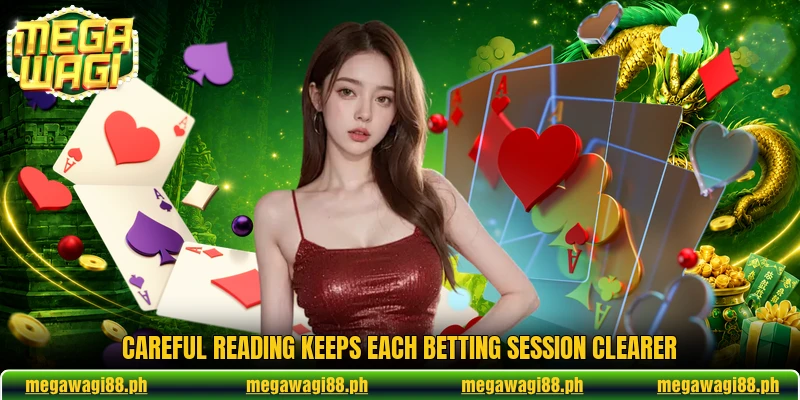 Careful reading keeps each betting session clearer