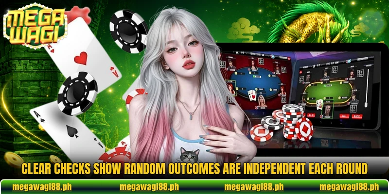Clear checks show Random outcomes are independent each round