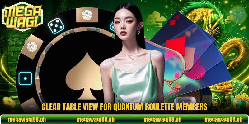 Clear table view for Quantum Roulette members Clear table view for Quantum Roulette members
