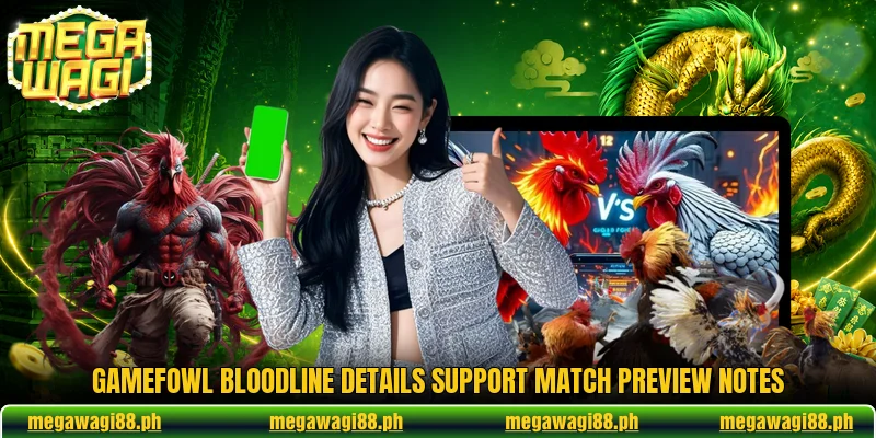 Gamefowl Bloodline details support match preview notes