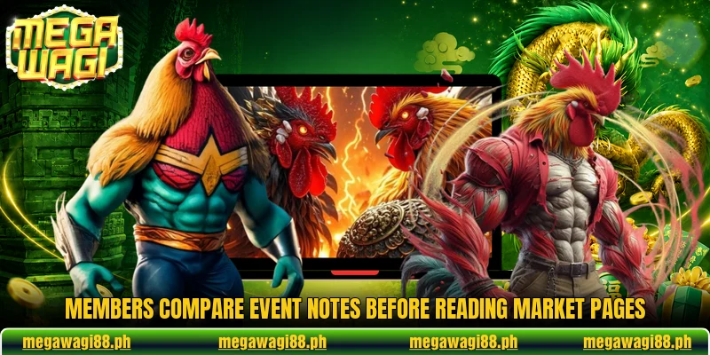 Members compare event notes before reading market pages Members compare event notes before reading market pages