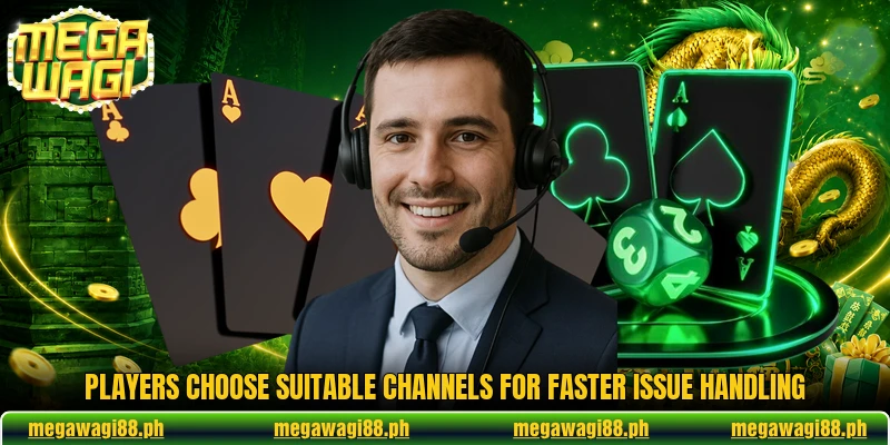 Players choose suitable channels for faster issue handling
