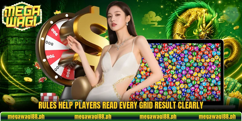 Rules help players read every grid result clearly Rules help players read every grid result clearly