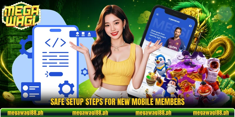 Safe setup steps for new mobile members